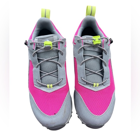 The North Face Junior Hedgehog Hiker II Waterproof Youth Hiking Boot Pink/Gray - Picture 1 of 6